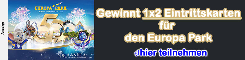 1x2 Ehrenkarten für den Europa-Park gewinnen