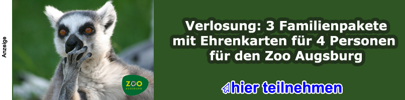 3x1 Familienpaket mit 4 Ehrenkarten für den Zoo Augsburg zu gewinnen