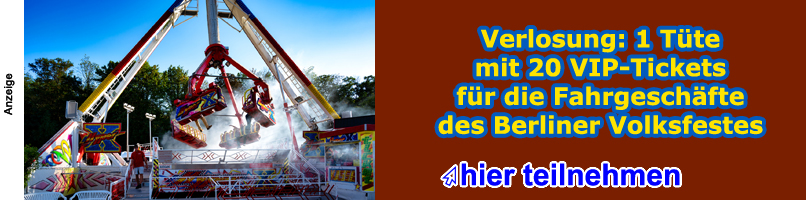 1 Tüte mit 20 VIP-Tickets für das Berliner Sommervolksfest gewinnen