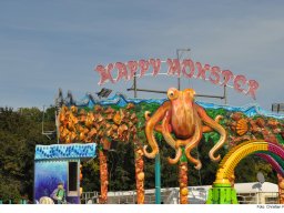 Fotos des Aufbaus des Ingolstädter Herbstvolksfestes 2024
