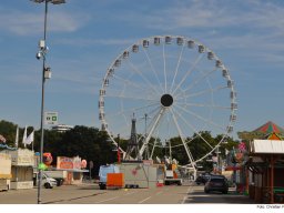 Fotos des Aufbaus des Ingolstädter Herbstvolksfestes 2024