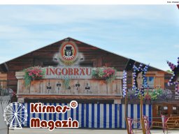 Aufbau des Donaumoos-Volksfestes Karlshuld 2025
