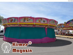 Aufbau des Donaumoos-Volksfestes Karlshuld 2025