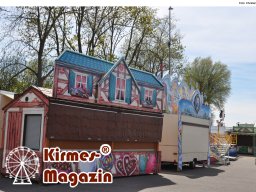 Aufbau des Donaumoos-Volksfestes Karlshuld 2025