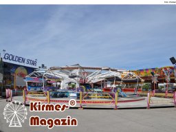Aufbau des Donaumoos-Volksfestes Karlshuld 2025
